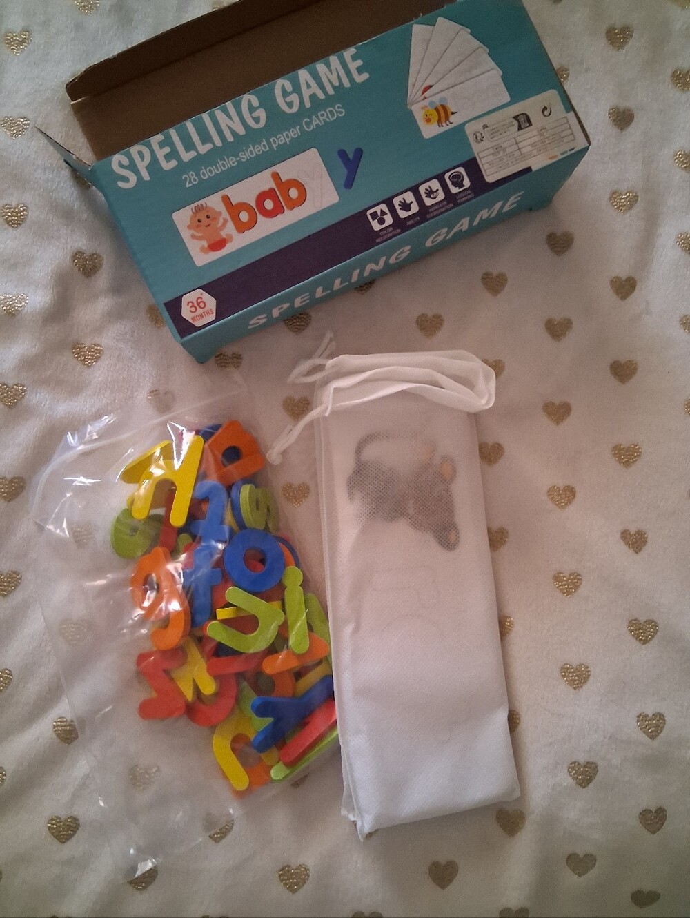 ๐๐จ *NIB* 3/$15 Spelling Game 28 Double-Sided Paper Cards - Picture 5 of 6
